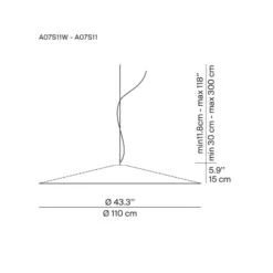 Luceplan Koinè LED-Hängeleuchte 927 Ø110cm Schwarz -Luceplan 10010325 3