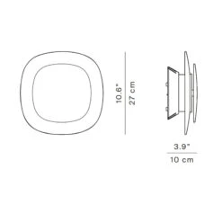 Luceplan Luthien LED-Wandleuchte 3.000K Pink -Luceplan 10010422 2