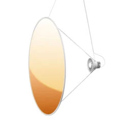 Luceplan Amisol LED-Pendelleuchte Ø 110cm Gold