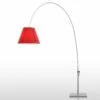 Luceplan Lady Costanza Stehleuchte D13E I, Alu/rot -Luceplan 6030459