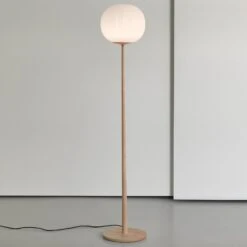 Luceplan Lita Stehleuchte Glasschirm 42 Cm, Esche