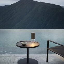 Luceplan Nui Mini Tischlampe Mit Akku IP54, Greige -Luceplan 6030587 2