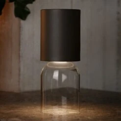 Luceplan Nui Mini Tischlampe Mit Akku IP54, Greige