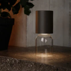 Luceplan Nui Mini Tischlampe Mit Akku IP54, Greige -Luceplan 6030587 3