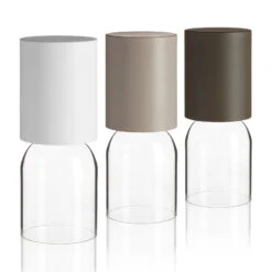 Luceplan Nui Mini Tischlampe Mit Akku IP54, Greige -Luceplan 6030587 5