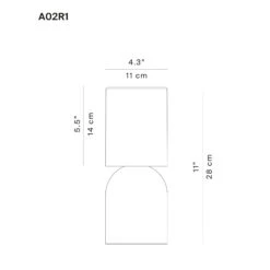 Luceplan Nui Mini Tischlampe Mit Akku IP54, Greige -Luceplan 6030587 7