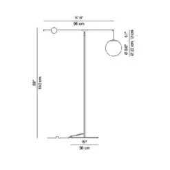 Luceplan Malamata Stehleuchte, Messing Gebürstet -Luceplan 6030647 1